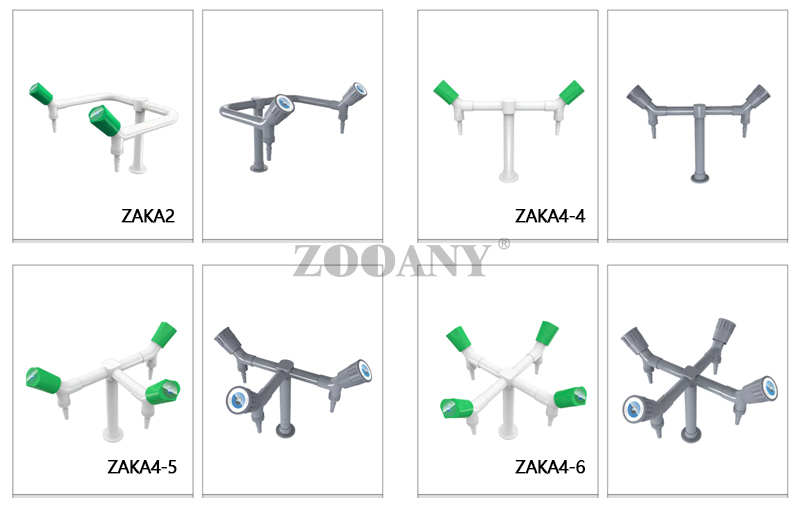 Vertical one/two/three/four port laboratory faucet Vertical one/two/three/four port laboratory faucet