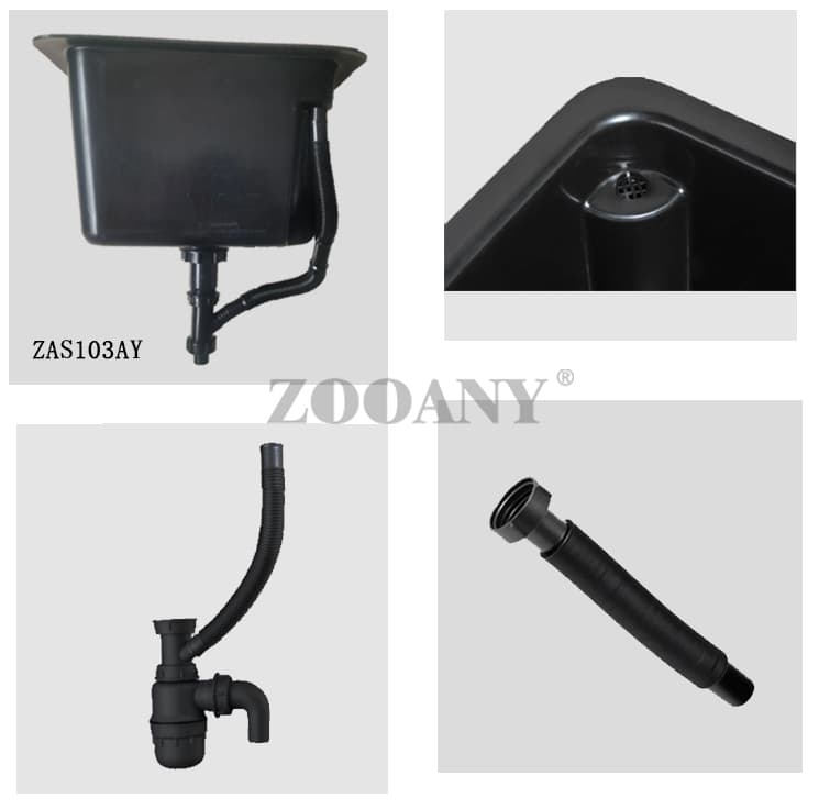 Accessories for anti overflow PP sink
