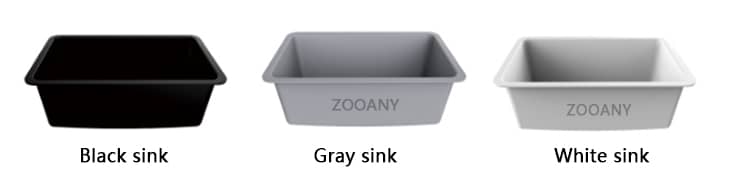 Various colors of polypropylene sink Various colors of polypropylene sink