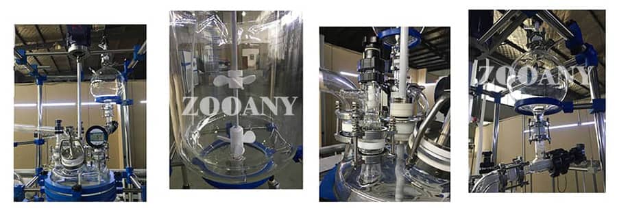 The body of a jacketed glass reactor